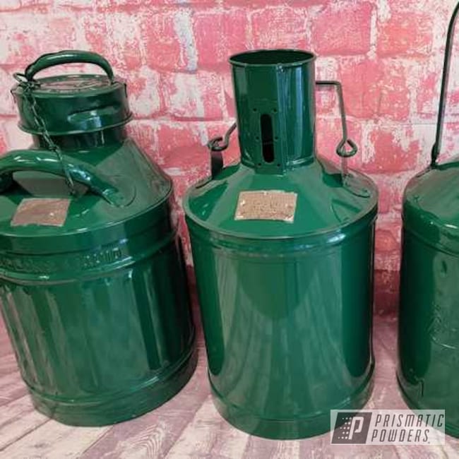Powder Coated Ral 6005 Oil Cans
