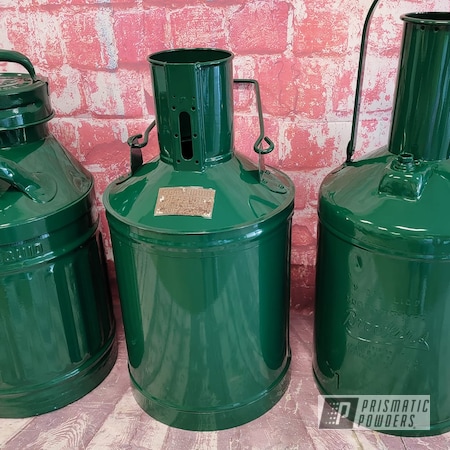 Powder Coating: RAL 6005 Moss Green,Oil Cans