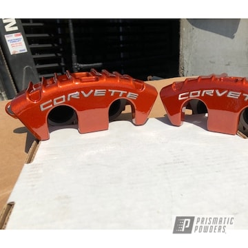 C5 Corvette Brake Calipers In Illusion Cinnamon And Clear Vision
