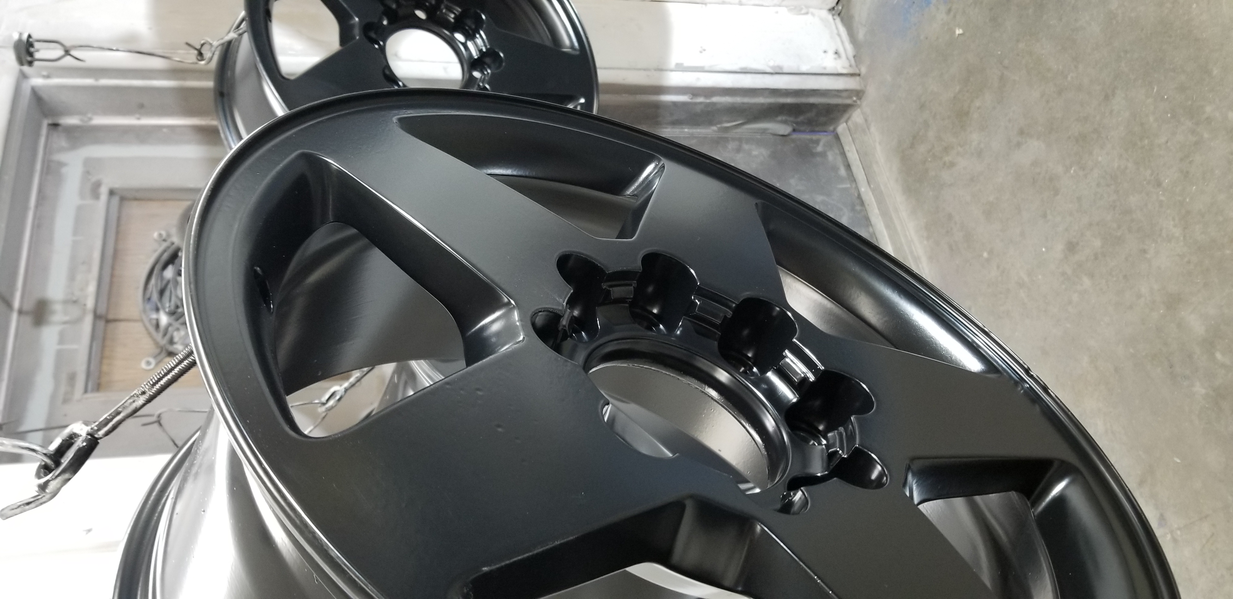 Rims done in a Matt Black Powder Coat | Gallery Project | Prismatic Powders