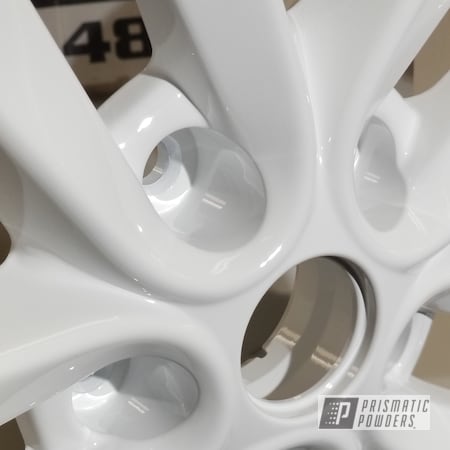 Powder Coating: Gloss White PSS-5690,Custom Rims,Automotive,Wheels
