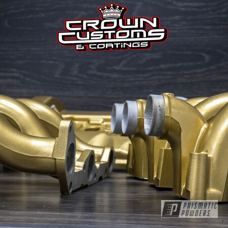 Powder Coating: Custom Engine Parts,Subtle Gold EMB-4110,powder coating,Engine Parts