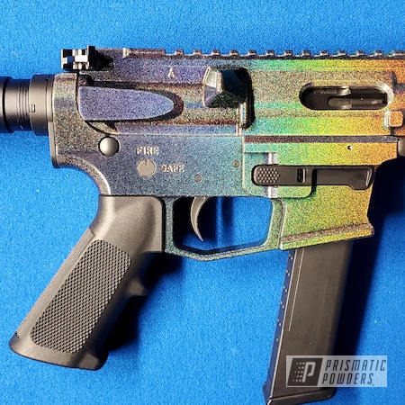 Powder Coating: Rainbows,Firearms,Oil Slick,Gun Parts,Guns,Skittles,rainbow,Prismatic Universe PMB-10367
