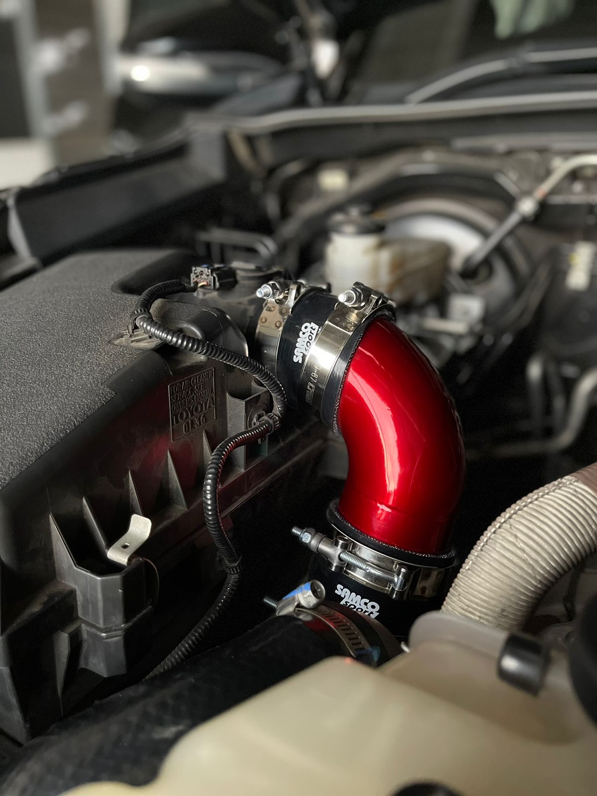 Intake Pipe Featuring a Super Chrome Plus and Deep Red Finish ...