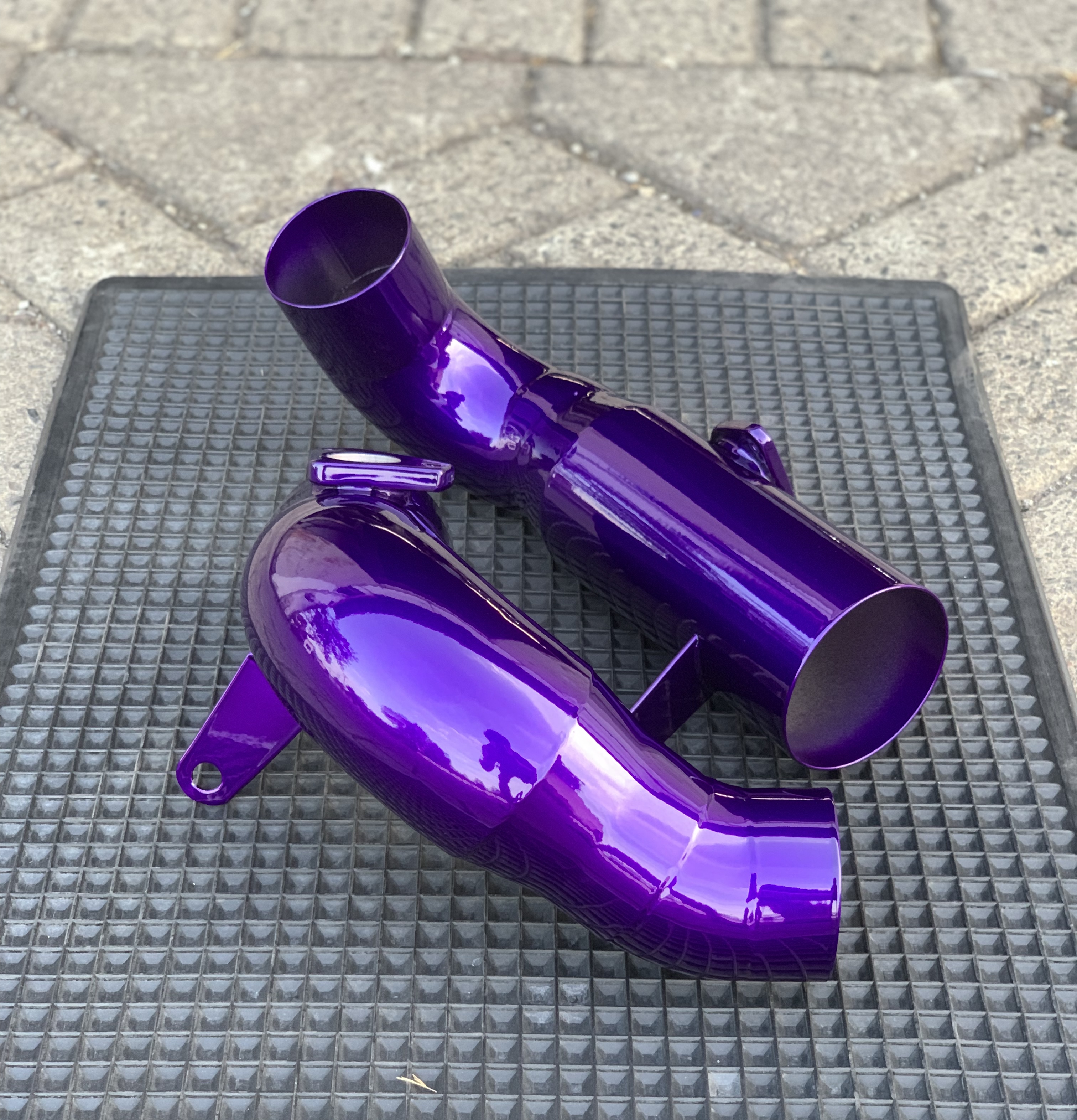 Intake Powder Powder Coated Intake Pipes | Prismatic Powders