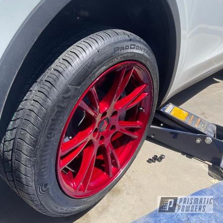 Powder Coating: Wheels,Clear Vision PPS-2974,Rims,Illusion Cherry PMB-6905