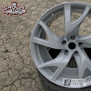 Nissan 370z Wheels Refinished In Willow Grey