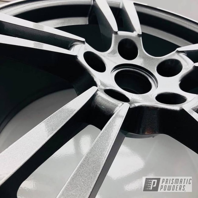 Powder Coated Porsche 22 Inch Wheels In Cadillac Grey