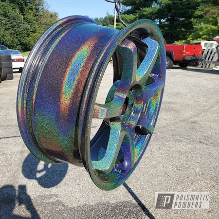 Powder Coating: Wheels,Rainbows,Rims,PRISMATIC COSMOS PMB-10789