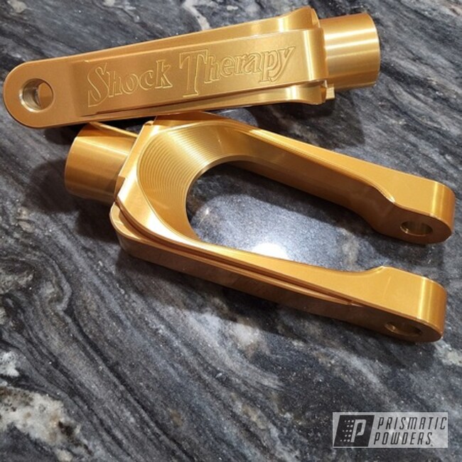 Powder Coated Candy Gold Shock Therapy Forks
