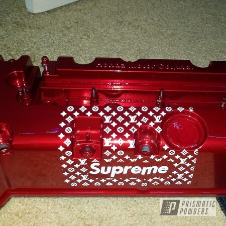 Powder Coating: Valve Cover,Rancher Red PPB-6415,K Series Valve Cover,Automotive