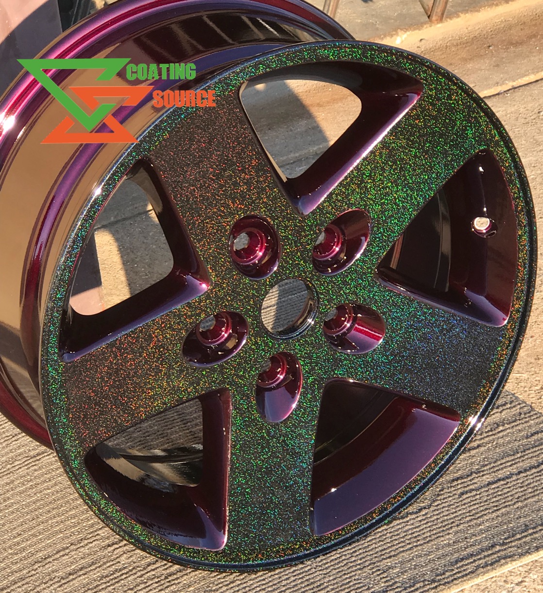 Powder Coated Wheels featuring a Glitter Metallic Finish | Gallery ...