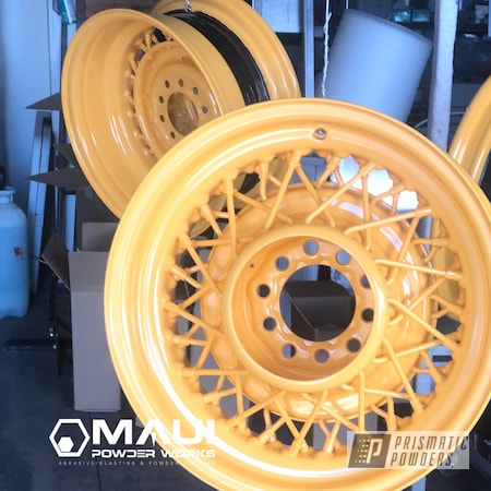 Powder Coating: Model A Wheels,RAL 1002 Sand Yellow,Rims,Model A,Spoked Wheels,Wheels