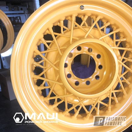 Powder Coating: Model A Wheels,RAL 1002 Sand Yellow,Rims,Model A,Spoked Wheels,Wheels