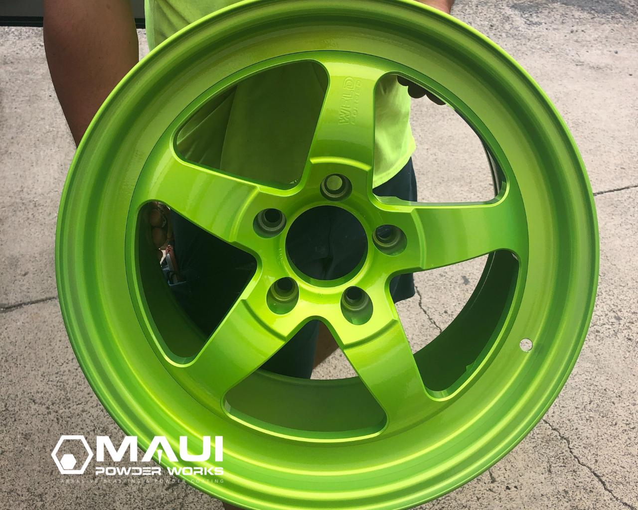 Cadillac Rims Done in a Shocker Yellow Finish | Prismatic Powders