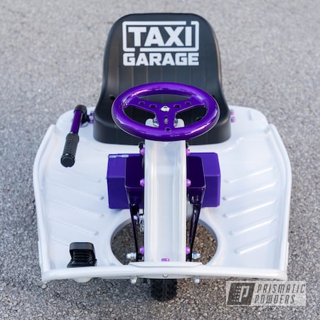 Powder Coating: Illusion Purple PSB-4629,Drift Cart,Clear Vision PPS-2974,Taxi Garage Crazy Cart,Taxi Garage,Crazy Cart,Cosmic White PMB-2685,Cart,Go Cart