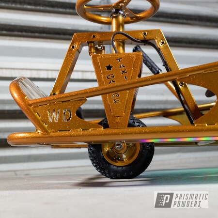 Powder Coating: Flaming Gold PPB-4698,Drift Cart,Taxi Garage Crazy Cart,Taxi Garage,XL Crazy Cart,Crazy Cart,Drift,Cart,Go Cart