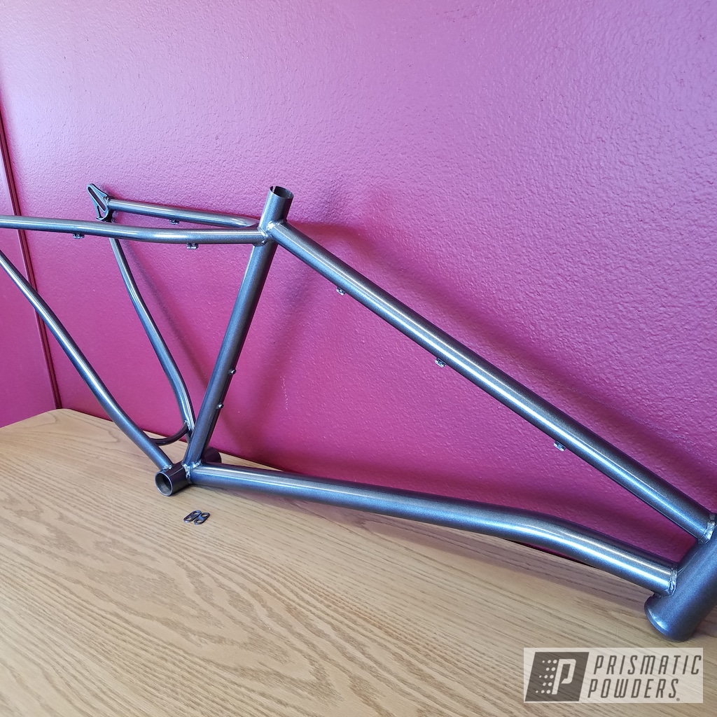 Bicycle Frame in a Kingsport Grey Powder Coat Gallery