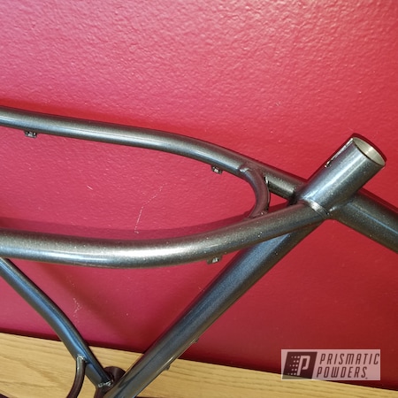 Powder Coating: Frame,Bicycle,Bike Frame,Powder Coated Bicycle Frame,Kingsport Grey PMB-5027