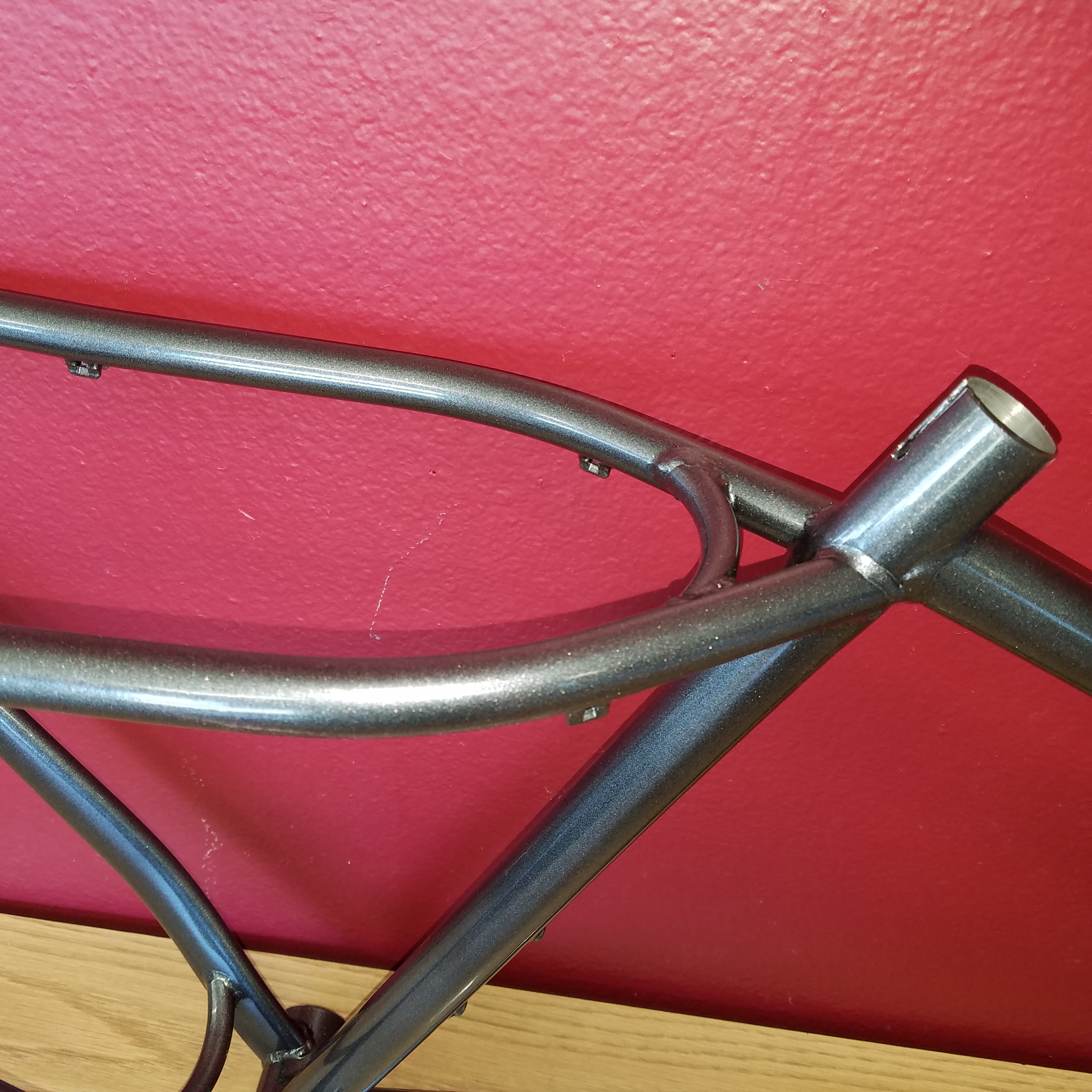 Bicycle Frame in a Kingsport Grey Powder Coat | Gallery Project ...