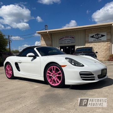 Sparkling Pink Porsche Wheels