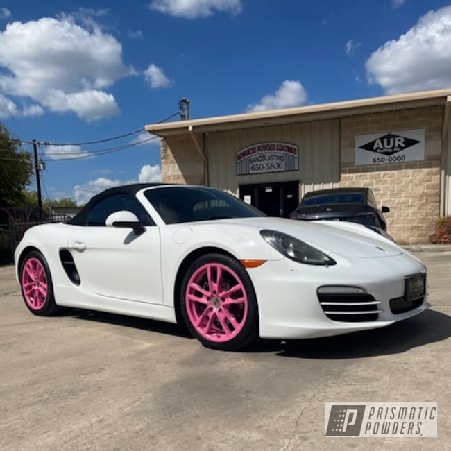 Sparkling Pink Porsche Wheels