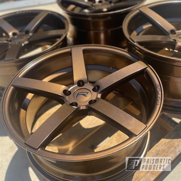 Powder Coated Gloss Black And Super Rootbeer Two Tone Rims