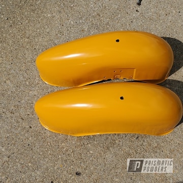 Powder Coated Sunshine Yellow Boat Trailer Fenders