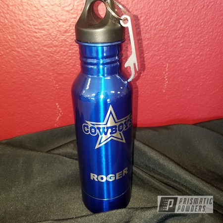 Powder Coating: Cheater Blue PPB-6815,Personalized,Dallas Cowboys,Custom Cup,Custom Bottle Keepers