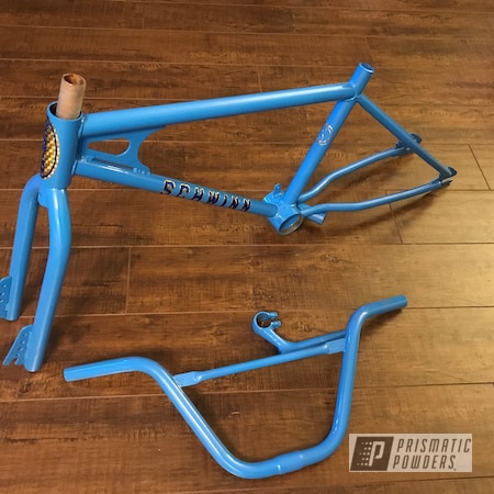 Powder Coating: Oh So Blue PSS-2965,Schwinn Bike,Bicycles,Bike Frame,Schwinn Bike frame,Schwinn Frame