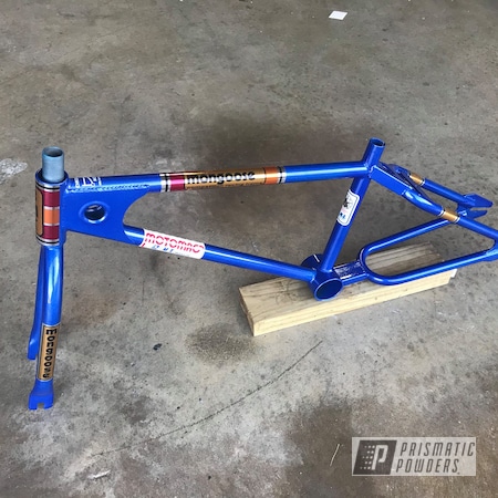 Powder Coating: Coated Bicycle Frame,Bicycles,Bicycle,Clear Vision PPS-2974,Bike Frame,Illusion Blueberry PMB-6908,Bicycle Frame