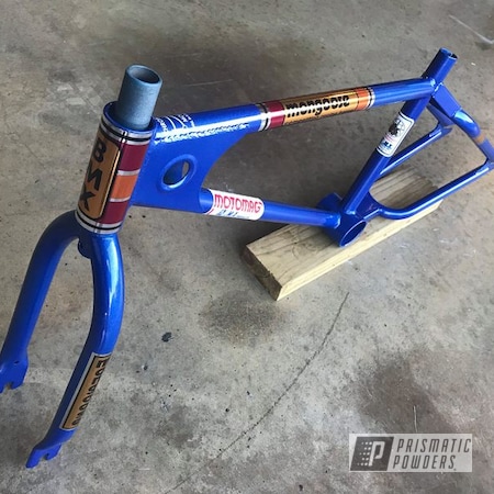 Powder Coating: Coated Bicycle Frame,Bicycles,Bicycle,Clear Vision PPS-2974,Bike Frame,Illusion Blueberry PMB-6908,Bicycle Frame