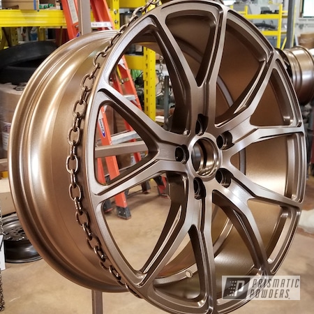 Powder Coating: Highland Bronze PMB-5860,Automotive,Wheels