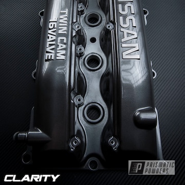Nissan Twin Cam Valve Cover Powder Coated In Super Chrome And Black Chrome Ii