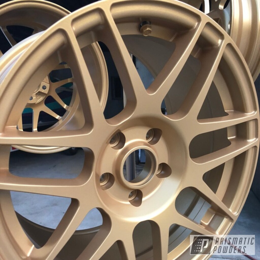Rims Coated With Goldtastic Prismatic Powders Rims Coated With Goldtastic Prismatic Powders