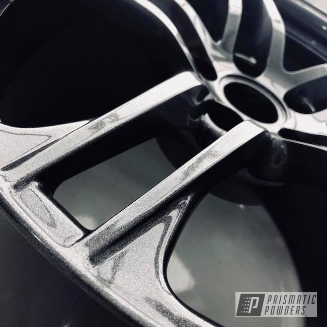 Powder Coated Audi R8 Wheels Custom Grey Finish