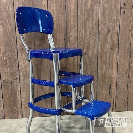 Powder Coating: Vintage Chairs,Cheater Blue PPB-6815,Vintage,Step Stool,THUNDERKISS UMB-10787,Furniture