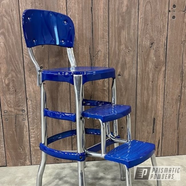 Retro Counter Chair And Step Stool