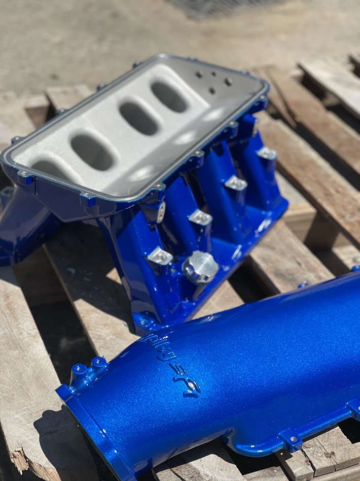 Intake Powder Holley Intake Finished with Pmb-6910 | Prismatic Powders