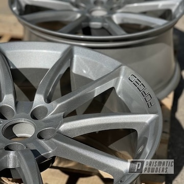 Alien Silver And Gloss Black Forged Wheels