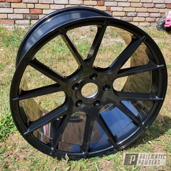 Powder Coated Wheel In Ral-9005