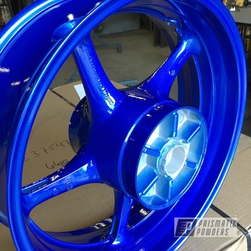Wheels In Super Chrome Plus Base With Anodized Blue Top Coat