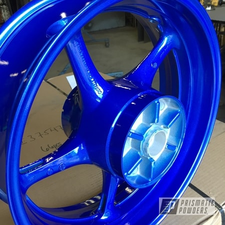 Powder Coating: Wheels,Rims,Super Chrome Plus UMS-10671,ANODIZED BLUE UPB-1394,Motorcycle Wheels,Automotive Wheels