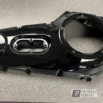 Harley Davidson Primary Cover In Ink Black With Clear Vision Top Coat
