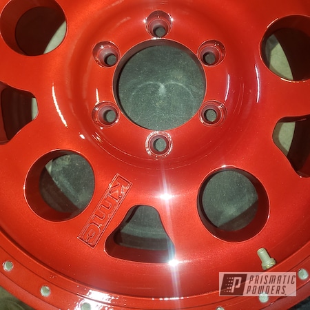 Powder Coating: POLISHED ALUMINUM HSS-2345,Rims,Clear Vision PPS-2974,LOLLYPOP RED UPS-1506,Wheels
