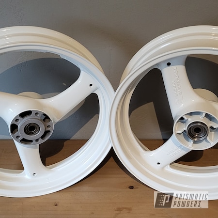 Powder Coating: Motorcycle Rims,Motorcycle Wheels,RAL 9010 Pure White