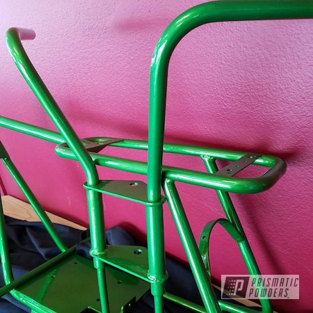 Powder Coating: Motorcycles,Motorcycle Parts and Frame,Illusion Lime Time PMB-6918,Clear Vision PPS-2974,Custom Motorcycle Frame