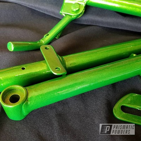 Powder Coating: Motorcycles,Motorcycle Parts and Frame,Illusion Lime Time PMB-6918,Clear Vision PPS-2974,Custom Motorcycle Frame