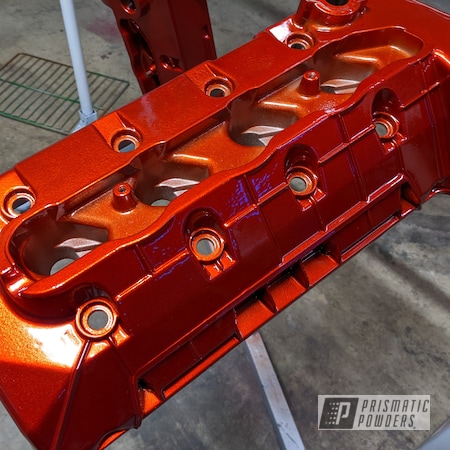 Powder Coating: Automotive Parts,Illusion Copper PMS-4622,Clear Vision PPS-2974,Automotive,Intake Manifold