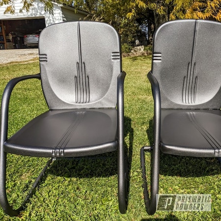 Powder Coating: Metal Chairs,Chairs,Gamblers Gun Grey PCB-1120,Gamblers,Outdoor Furniture,Furniture